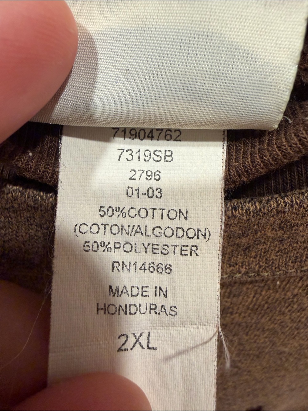 VINTAGE 90s LEE Fall Leaves Embroidered Brown Crewneck, 2XL - Picture 4 of 5